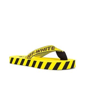 Off white flip flops